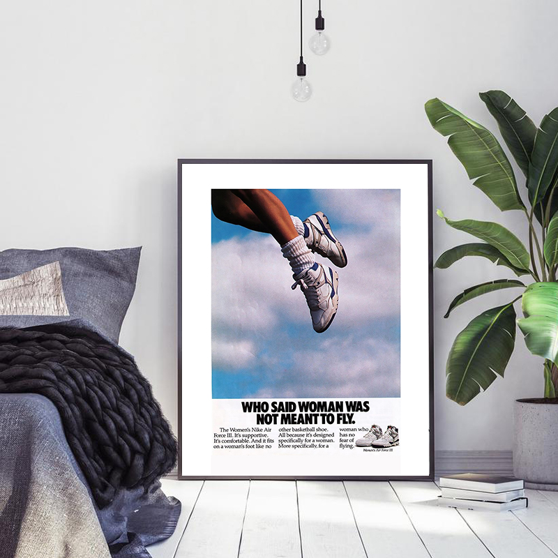 Waterproof Spray Shoe - Modetrends Basketbal Sneakers Vintage Poster Canvas