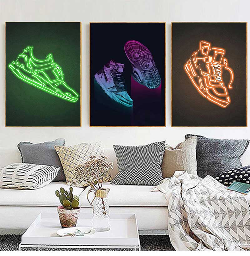 Waterproof Spray Shoe - Mode Graffiti Sneakers Muur Kunst Poster