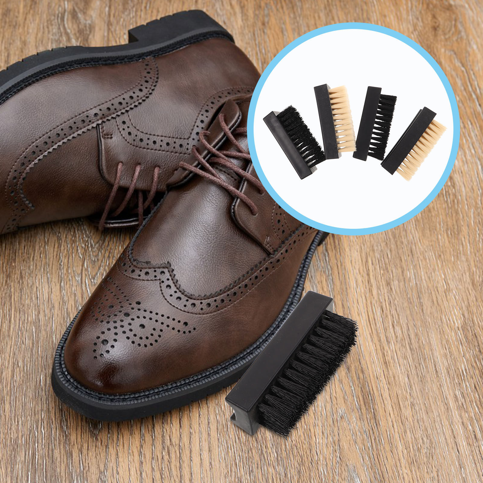 Sneaker Care Set - 4-delige schoenborstelreinigingsset, multifunctioneel, met zachte en