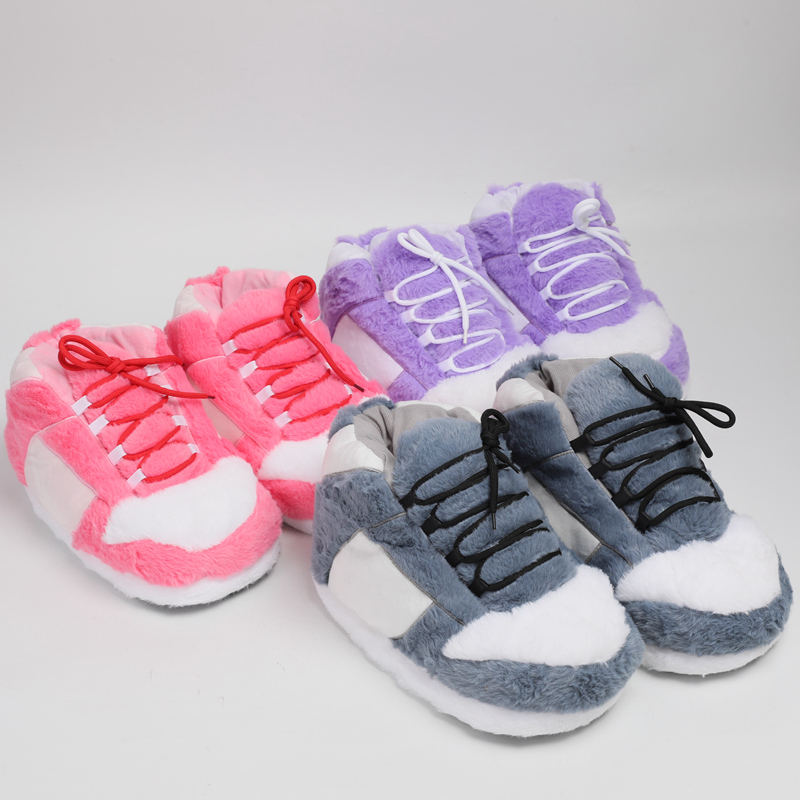 Sneaker Care Set - Warme pluche sneakerpantoffels, trendy antislip harige